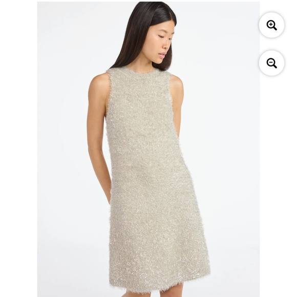 Scoop NYC Dresses & Skirts - Scoop NYC Women’s Silver Tinsel Mini Dress Size Large NWT